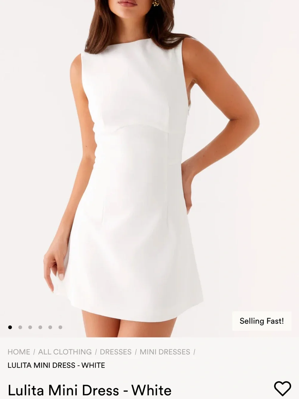 Peppermayo Lulita Mini Dress White - Picture 5 of 5
